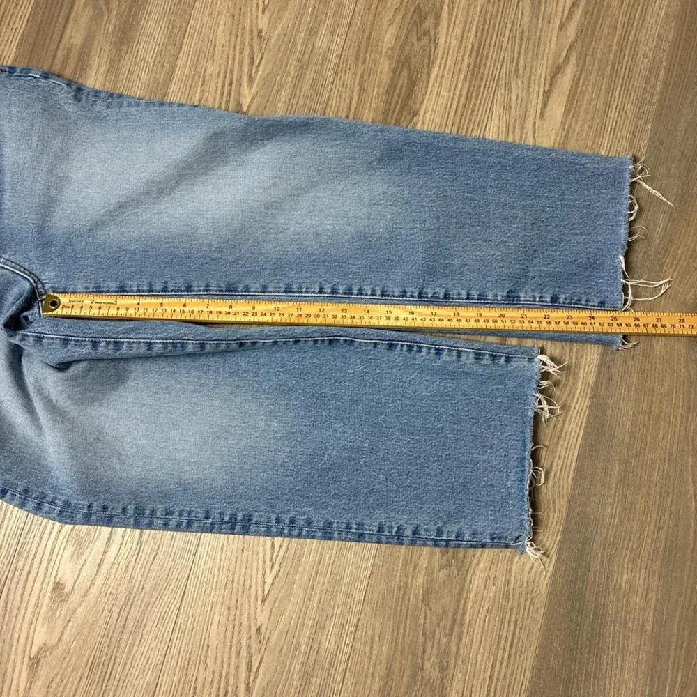 Madewell The Perfect Vintage Wide Leg Crop Jean in Caitlin Wash Blue Size 28 - Picture 5 of 8